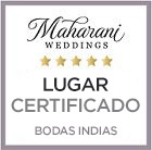 Insignia de lugar certificado por Maharani Weddings